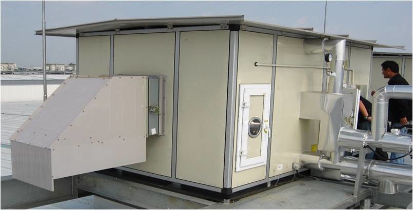 Unit Penanganan Udara EKDX Atap Untuk Instalasi Luar Ruangan