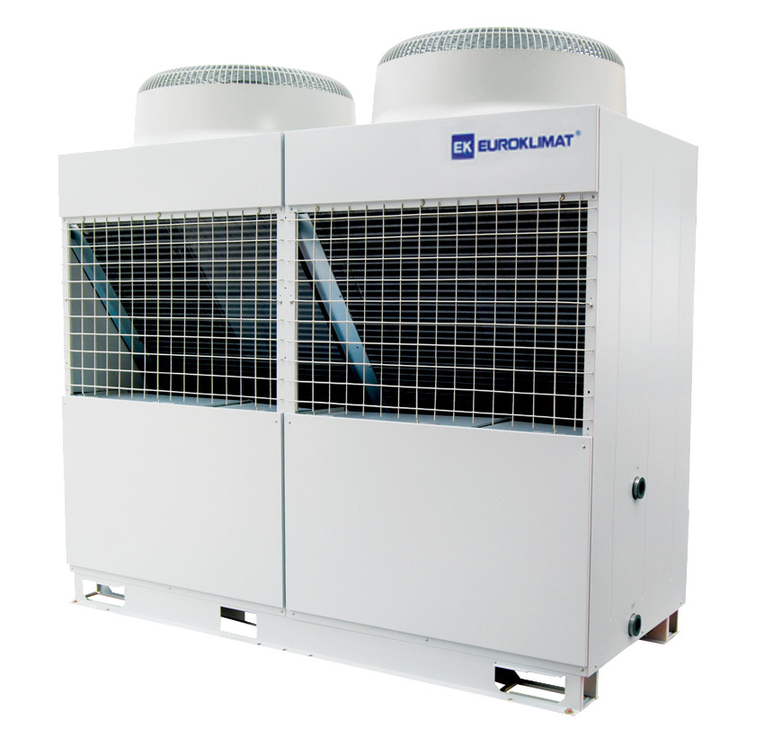 Pemanasan / Pendinginan 66kW Air Cooled Modular Chiller Listrik Air Sumber Panas Pompa