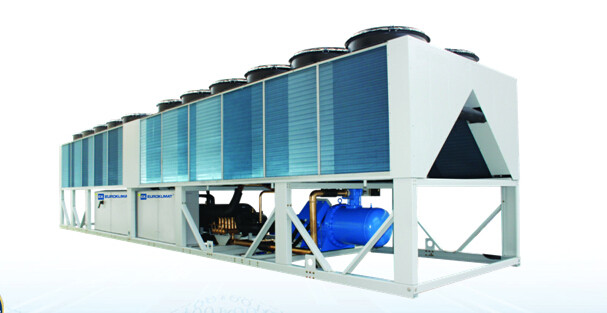 Industri R134a 437.1kw Air Cooled Screw Chiller